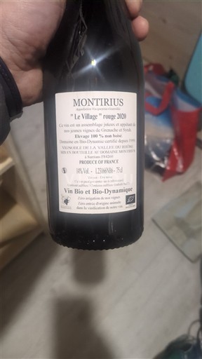 Valle del Rodano Vacqueyras Montirius Le Village 2020