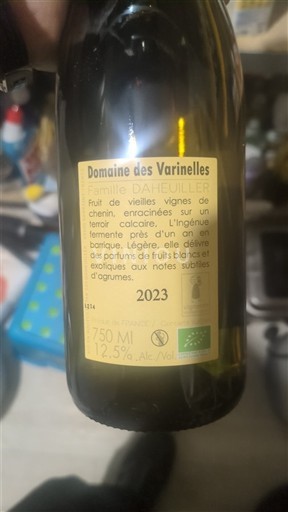 Valle della Loira Saumur Domaine S Varinelles 2023