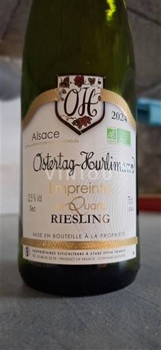 Alsace Riesling Ostertag-Hurlimann Empreinte du Quartz 2024