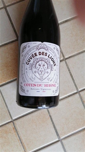 Rhônevallei Côtes-du-rhône Cuvée des Lions Niet-geïntegreerd