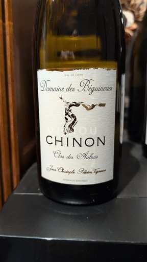 Loirevallei Chinon Domaine S Béguineries Clos des Aubuis Niet-geïntegreerd