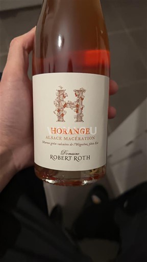 Alsácia Domaine Robert Roth H Orange Alsace Macération 2022