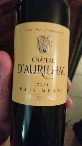 Bordeaux Haut-Médoc Château Aurilhac 2014