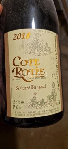 Thung lũng Rhône Côte-rôtie Bernard Burgaud 2018