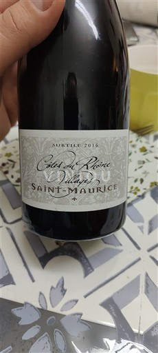 Thung lũng Rhône Không được chỉ định Saint-Maurice Surfurle 2016