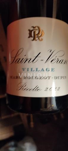 Burgundy Saint-Véran Marc Rougeot-Dupin Village 2022