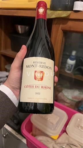 Viner Rouge sec Réserve Château Mont-Redon 2022 Frankrike Rhônedalen Côtes du Rhône AOC