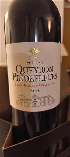 Burdeos Saint-Émilion Gran Cru Grand Cru Château Queyron Pindefleurs 2018