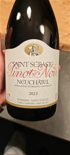 Neuchâtel Neuchâtel AOC Domaine Saint-Sébaste Pinot Noir 2023