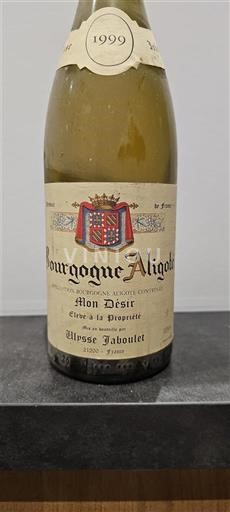 Bourgogne Bourgogne-aligoté Alphonse Jaboulet Mon Désir 1999