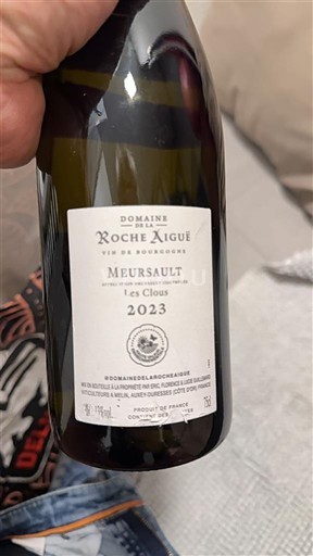 Borgogna Meursault Domaine La Roche Aiguë Les Clous 2023