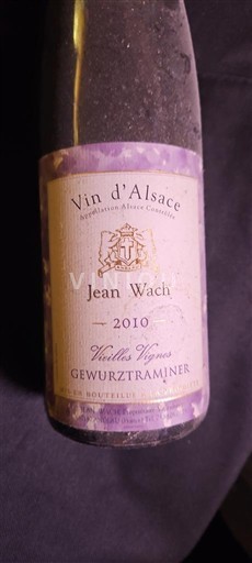 Alsácia Jean Wach Vieilles Vignes Gewurztraminer 2010