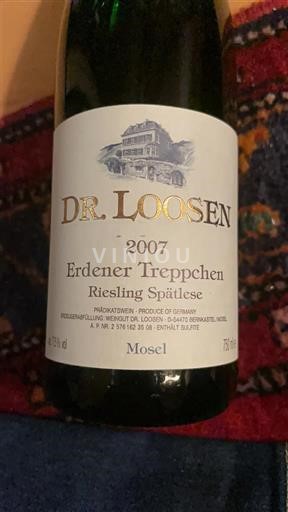 Mosel Moselle Dr. Loosen Erdener Treppchen Riesling Spätlese 2007