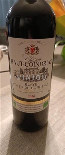 Bordeaux Blaye-côtes-de-bordeaux Château Haut-Coindrias 2020