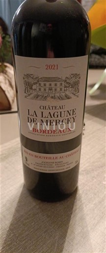 Vine Rouge sec Château La Lagune de Mercey 2021 Frankrig Bordeaux AOC