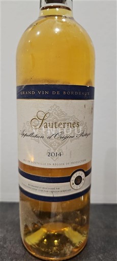 Bordeaux Sauternes Duc de Sauternes 2014