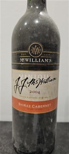 Sydøstaustralien Ikke specificeret McWilliam's J.J. McWilliam Shiraz Cabernet 2004