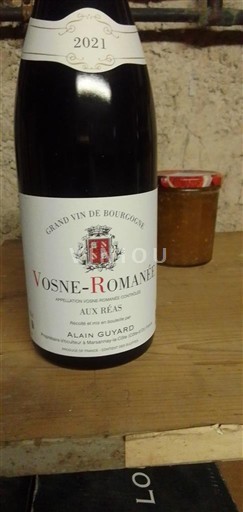 Burgundija Vosne-Romanée Alain Guyard Aux Réas 2021