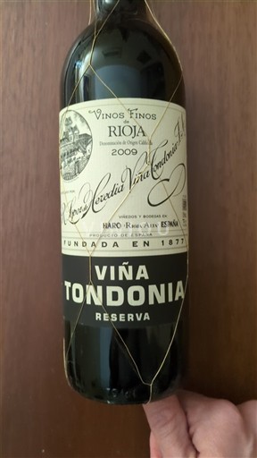 La Rioja Rioja Lopez de Heredia Viña Tondonia Reserva 2009