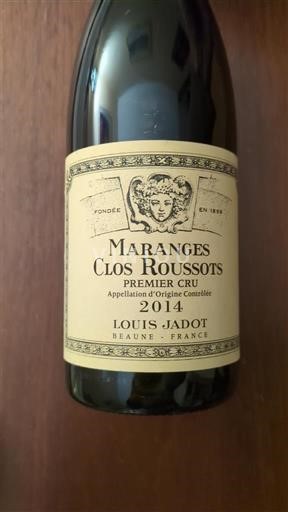 Bourgogne Maranges Premier Cru Louis Jadot Clos Roussots 2014