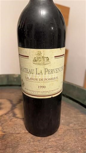 Wijnen Rouge sec Château La Pervenche 1990 Frankrijk Bordeaux Lalande-de-pomerol AOC