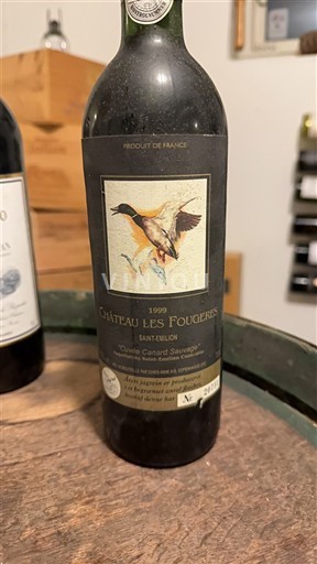 Bordeaux Saint-Émilion Château Les Fougiers Canard Sauvage 1999