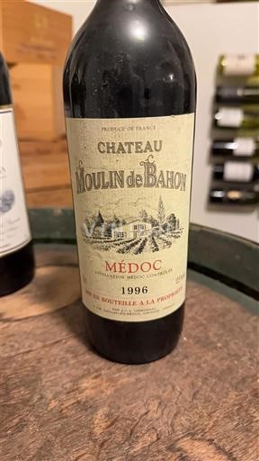Bordeaux Médoc Château Moulin de Bahon 1996