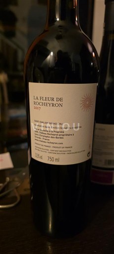 Bordeaux Saint-Émilion Grand Cru Grand Cru La Fleur de Rocheyron 2017