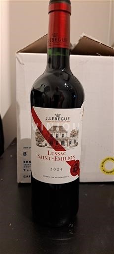 Wines Rouge sec J. Lebègue 2024 France Bordeaux Lussac-Saint-Émilion AOC
