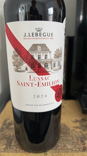 Bordeaux Lussac-saint-émilion J. Lebègue 2024