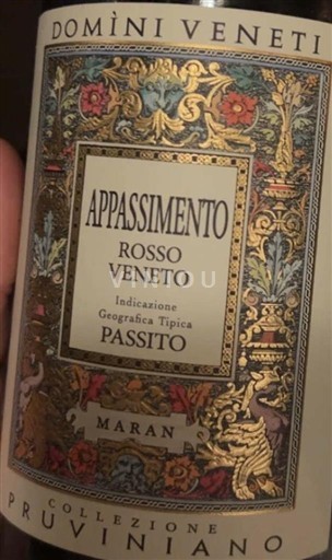 Vénétie Không được chỉ định Domìni Veneti Appassimento Maran Collezione Pruviniano 2022