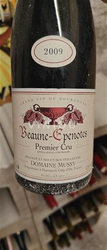 Borgogna Beaune Premier Cru Domaine Mussy Beaune-Epenotes 2009