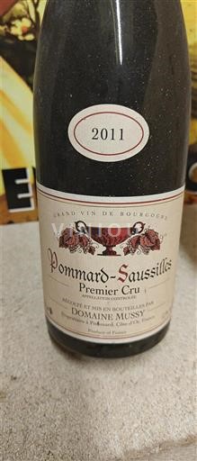 Burgundija Pommard Premier Cru Domaine Mussy Pommard-Saussilles Premier Cru 2011