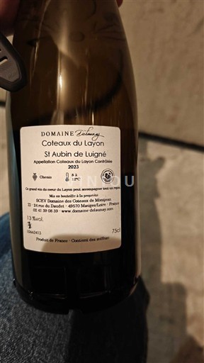 Valle della Loira Coteaux-du-Layon Domaine Lesvaux St Aubin de Luigné 2023