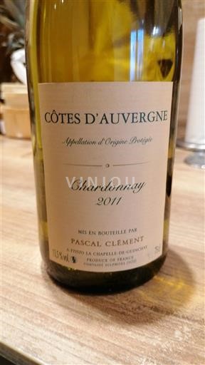 Thung lũng sông Loire Côtes-d'auvergne Pascal Clément Chardonnay 2011