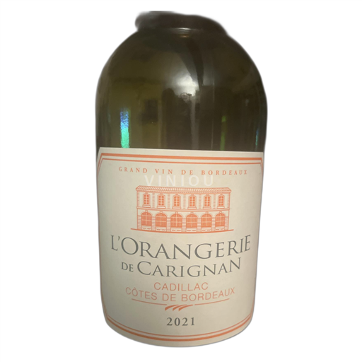 Bordeaux Cadillac-côtes-de-bordeaux L'Orangerie de Carignan 2021