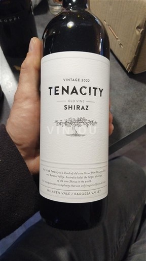 Južna Avstralija Barossa Valley Tenacity Old Vine Shiraz 2022