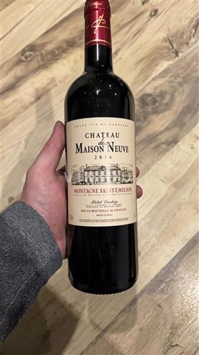 Bordeaux Montagne-Saint-Émilion Château Maison Neuve 2016