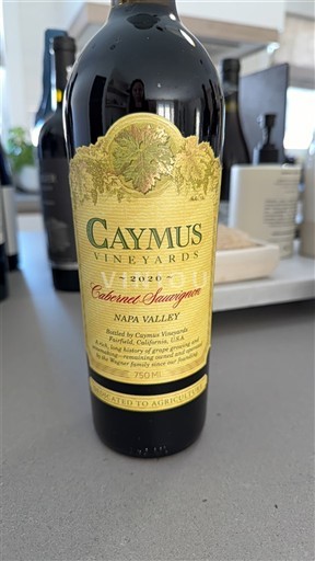 AVA de California Valle de Napa Caymus Vineyards 2020