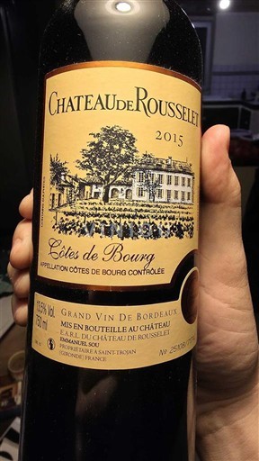 Bordeaux Côtes-de-Bourg Château Rousselet 2015