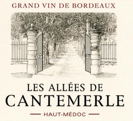 Víno Rouge sec Les Allées de Cantemerle 2ème Vin Cantemerle 2019 Francie Bordeaux Haut-Médoc AOC