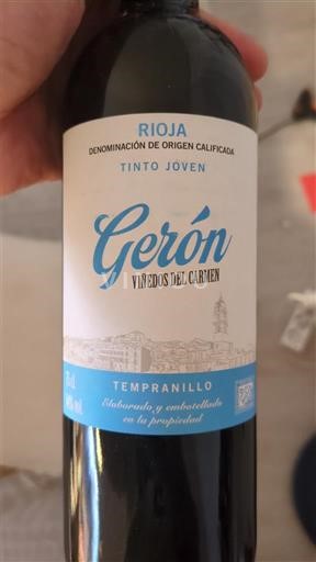 La Rioja Rioja Gerón Viñedos del Carmen Tinto Joven 2023