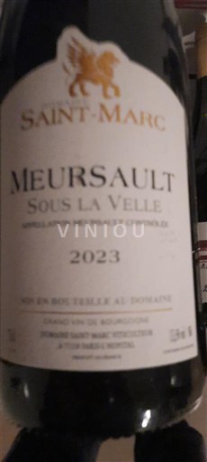 Bourgondië Meursault Saint-Marc Sous la Velle 2023