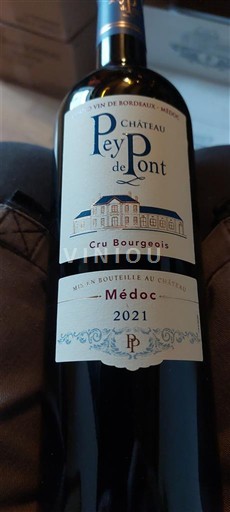 Bordeaux Médoc Château Pey de Pont Cru bourgeois 2021