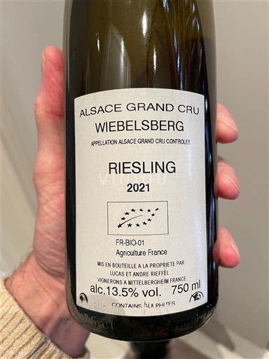 Alsasko Alsasko Grand Cru Grand Cru Lucas et André Rieffel Wiebelberg 2021