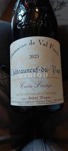 Rona dolina Châteauneuf-du-Pape Domaine Val Frais Prestige 2023
