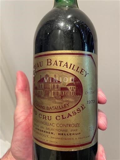 Bordéus Pauillac Grand Cru Château Batailley Grand Batailley 1973
