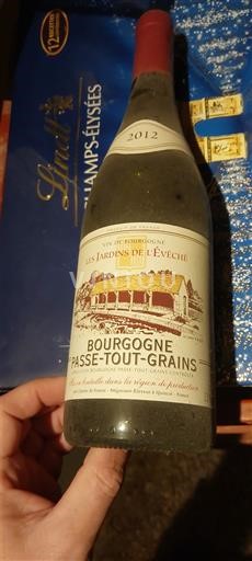 Vini Rouge sec Les Jardins de l'Evêché 2012 Francia Borgogna Borgogna-passetoutgrain AOC