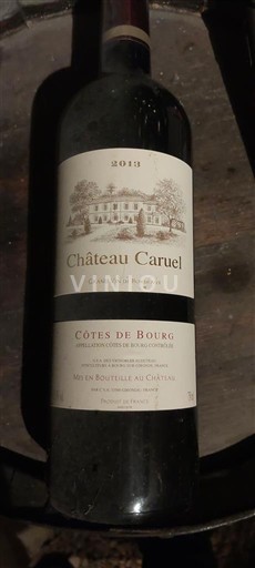Bordeaux Côtes-de-Bourg Château Caruel 2013