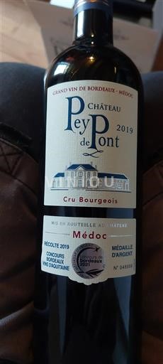 Bordeaux Médoc Château Pey de Pont Cru bourgeois 2019